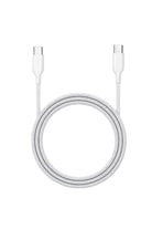Flex Braided Örgü Type-C To Type-C 60W Pd Hızlı Data Ve Şarj Kablosu 1.2M Beyaz