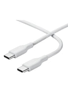 Flex Braided Örgü Type-C To Type-C 60W Pd Hızlı Data Ve Şarj Kablosu 1.2M Beyaz