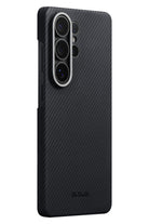 Galaxy S26 Ultra Edge Black Grey Twill Aaron Kılıf