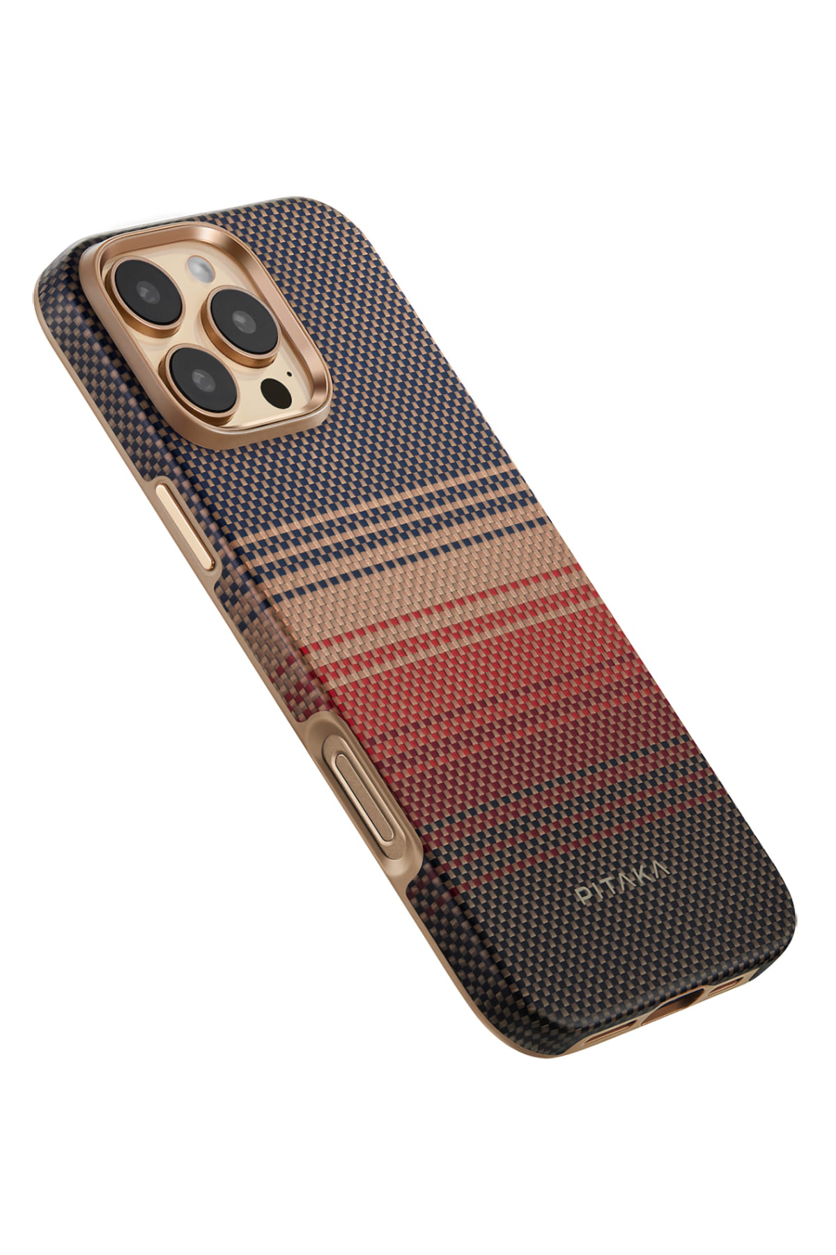 Military-Grade Iphone 16 Pro Magsafe Uyumlu Aramid Fiber Kılıf Sunset