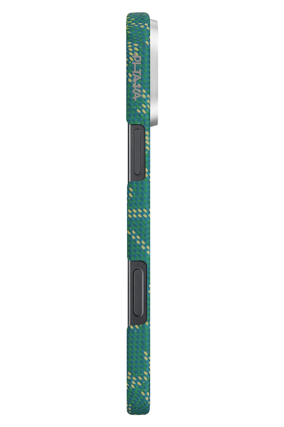 Monogram Iphone 16 Pro Max Magsafe Uyumlu Aramid Fiber Kılıf Yeşil