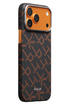 Ptk Leaping Magsafe Uyumlu Iphone 17 Pro Max Kılıf Orange Black