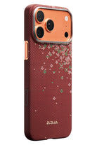 Sakura Hours Iphone 17 Pro Magsafe Uyumlu Aramid Fiber Kılıf Daybreak Red