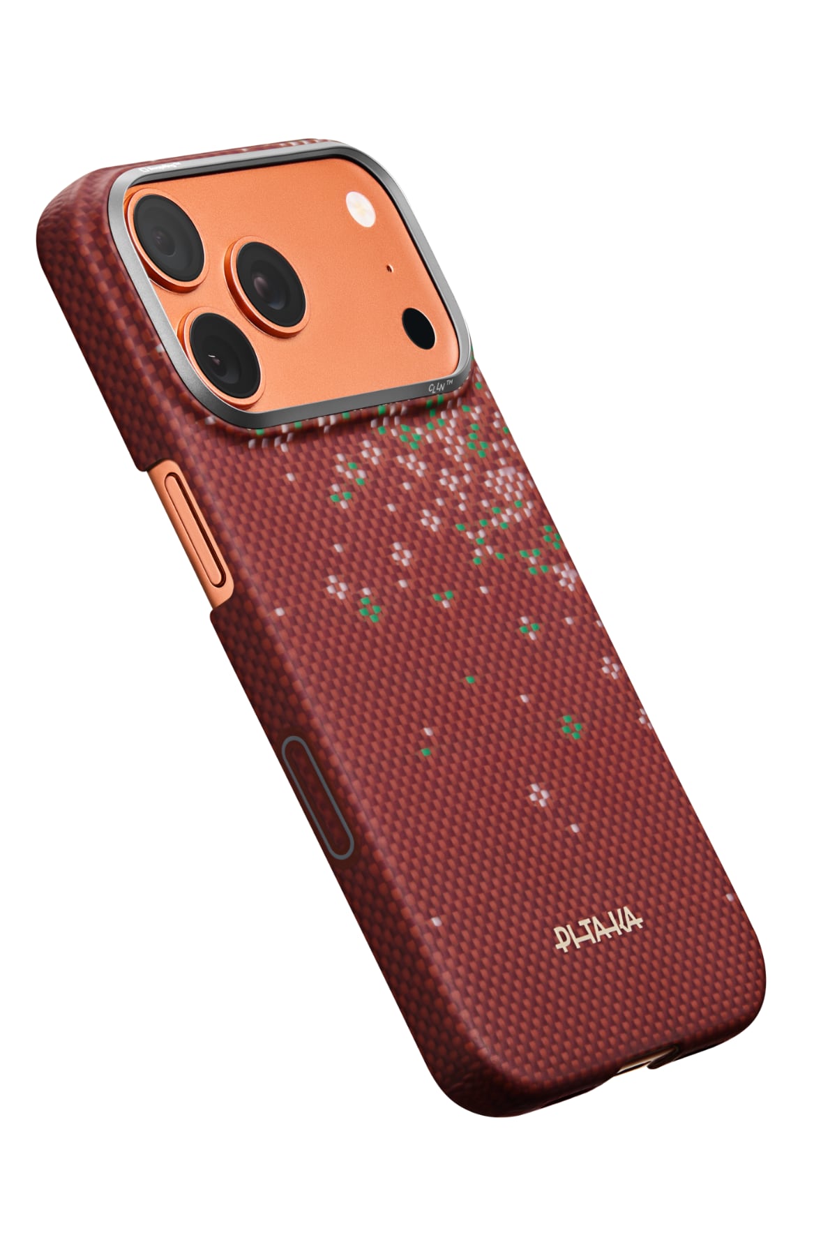 Sakura Hours Iphone 17 Pro Max Magsafe Uyumlu Aramid Fiber Kılıf Daybreak Red