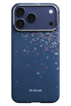 Sakura Hours Iphone 17 Pro Max Magsafe Uyumlu Aramid Fiber Kılıf Nightfall Blue
