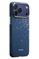 Sakura Hours Iphone 17 Pro Max Magsafe Uyumlu Aramid Fiber Kılıf Nightfall Blue