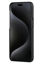 Tactile Woven Iphone 15 Plus Magsafe Uyumlu 1500D Aramid Fiber Kılıf Black-Gray Twill