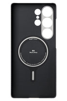 Ultra Slim Galaxy S25 Ultra Kılıf Magsafe Uyumlu 600D Aramid Fiber Black-Grey Twill