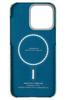 Ultra Slim Iphone 15 Pro Max Magsafe Uyumlu Aramid Fiber Kılıf Forest Green