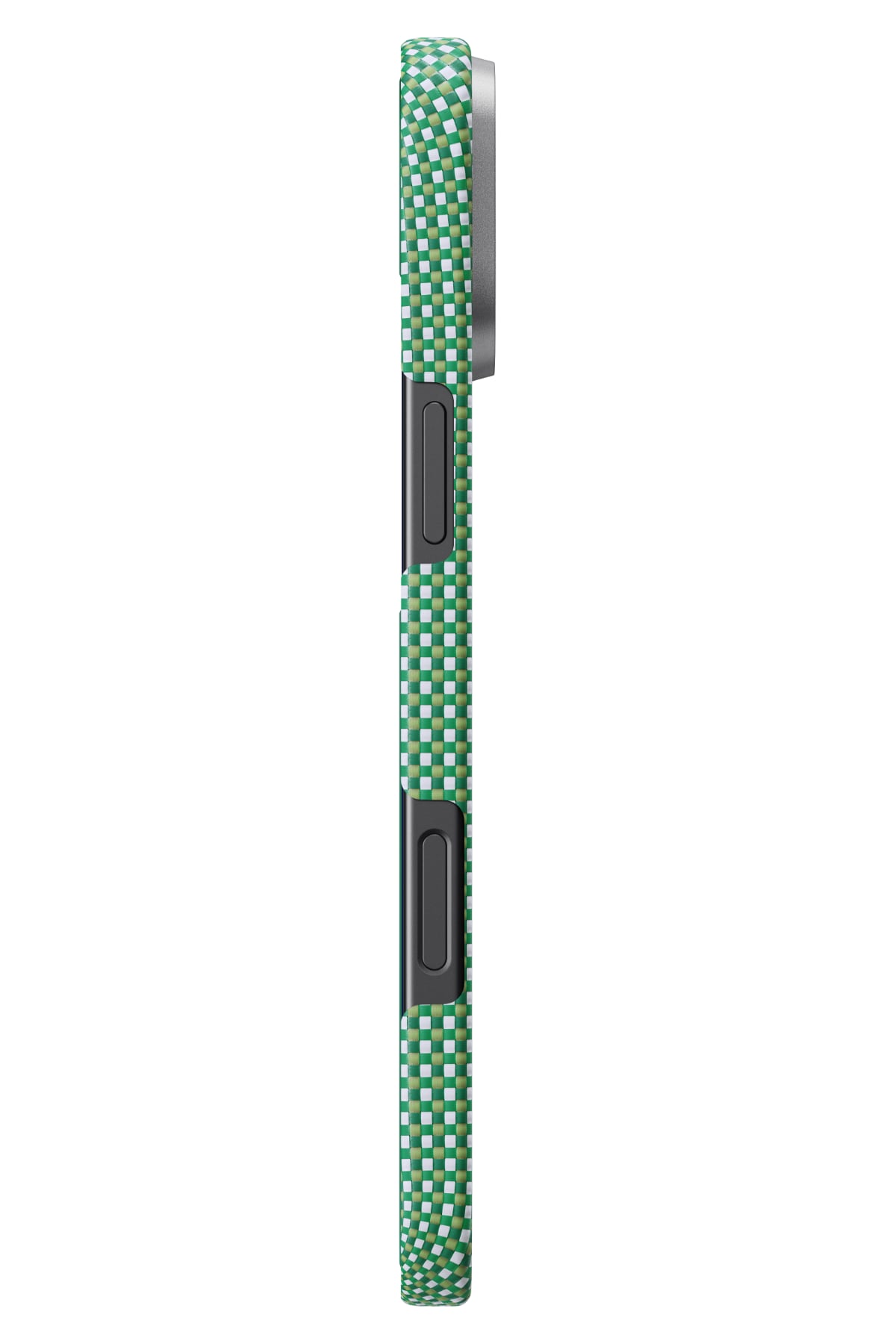 Ultra Slim Iphone 16 Plus Magsafe Uyumlu Aramid Fiber Kılıf Forest Green