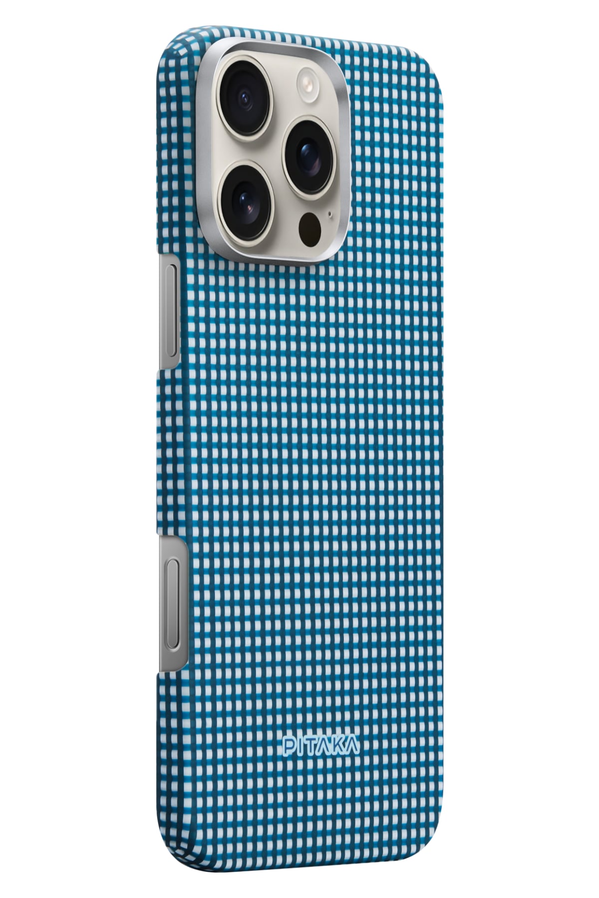 Ultra Slim Iphone 16 Pro Magsafe Uyumlu Aramid Fiber Kılıf Ocean Blue