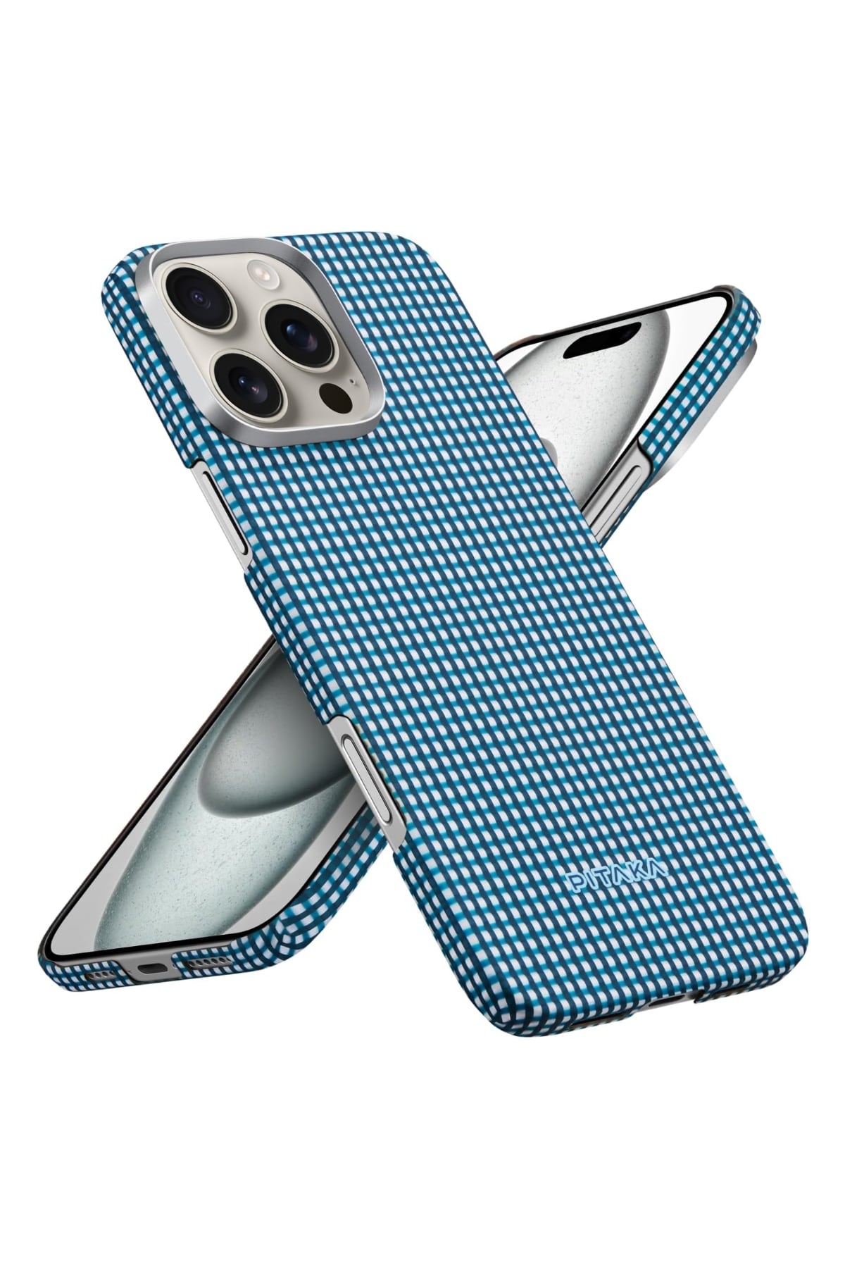Ultra Slim Iphone 16 Pro Magsafe Uyumlu Aramid Fiber Kılıf Ocean Blue