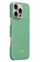 Ultra Slim Iphone 16 Pro Max Magsafe Uyumlu Aramid Fiber Kılıf Forest Green