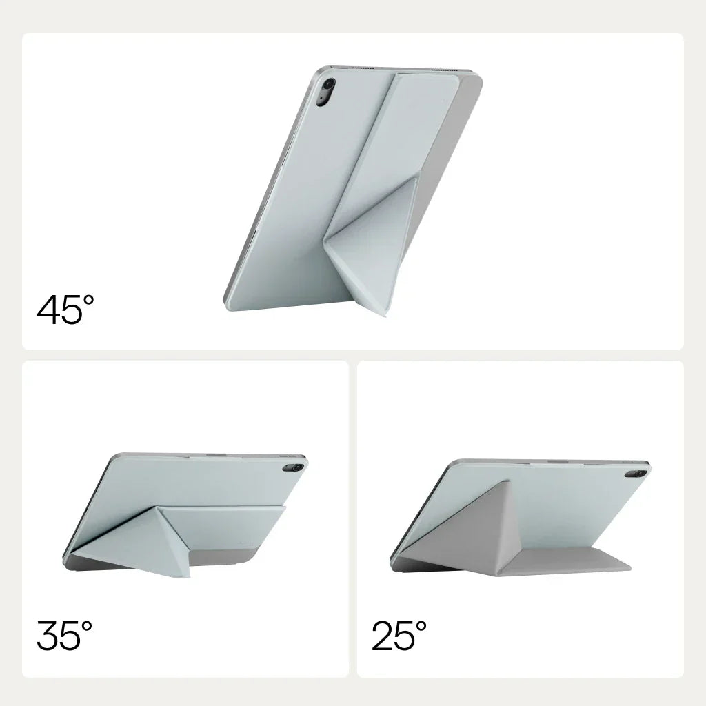 Ipad Air 11 M4 / M3 / M2 Kılıf Folio 3 Açık Mavi, Kalem Bölmeli Standlı