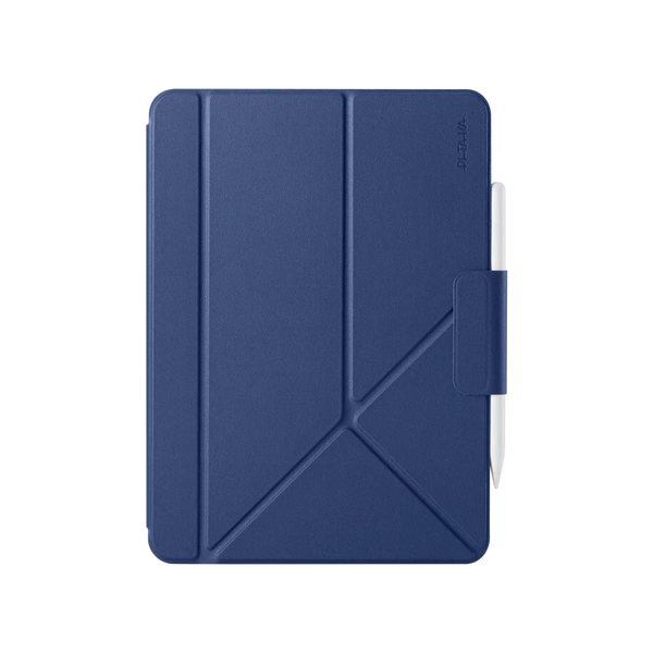iPad Air 13 M4 / M3 / M2 Uyumlu Kalem Bölmeli Standlı Folio Kılıf, Gece Mavisi