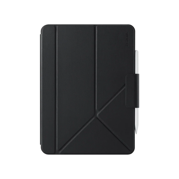 iPad Air 13 M4 / M3 / M2 Uyumlu Kalem Bölmeli Standlı Folio Kılıf, Siyah