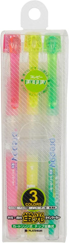 Plati̇num-Platinum Preppy Serisi 3'lü Fosforlu İşaretleme Kalem Seti-Fosforlu Kalem-3-Milagron.com