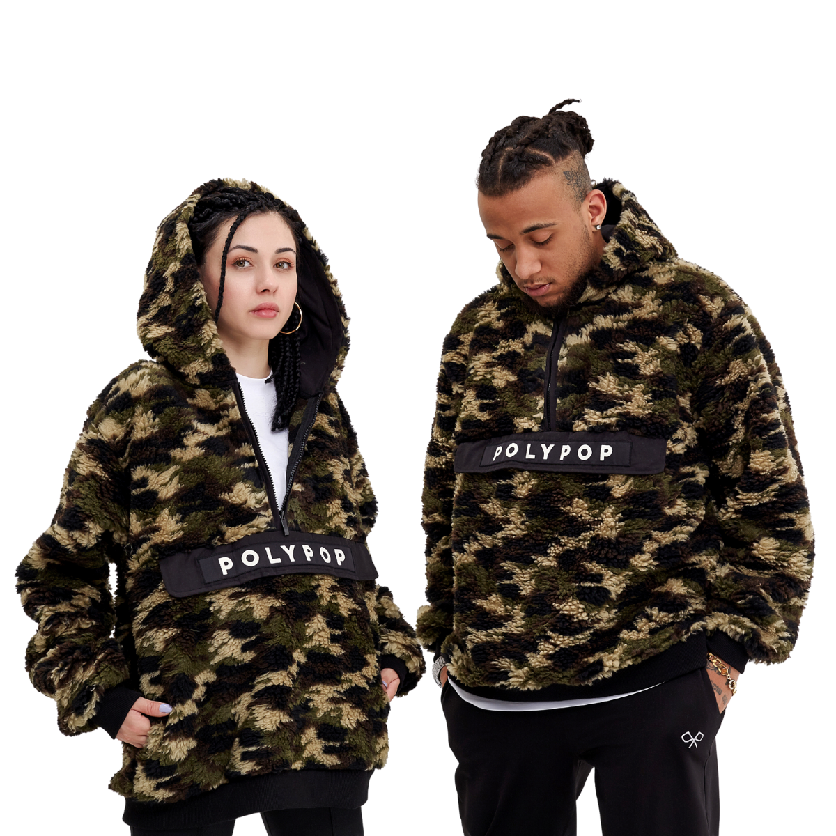 Polypop Camo Sherpa Kamuflaj Polar Unisex