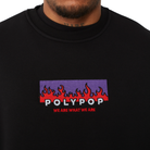 Polypop Fire Siyah Unisex Sweatshirt