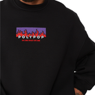 Polypop Fire Siyah Unisex Sweatshirt
