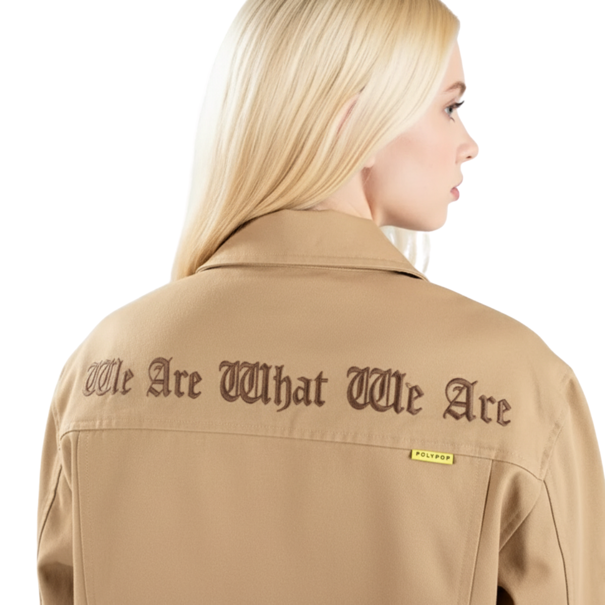 Polypop Wawwa Gabardin Krem Ceket Unisex