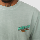 Whitewash Pale Green Regular Fit T-Shirt - 3