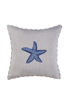 Ponet Maison-Ocean Serisi Lacivert&keten Deniz Yıldızı Desenli Keten Kırlent-Kırlent-1-Milagron.com