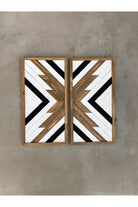 Postotto Design Studio-İkili Ahşap Dilim Tablo-Tablo-1-Milagron.com