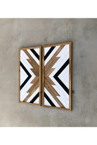 Postotto Design Studio-İkili Ahşap Dilim Tablo-Tablo-3-Milagron.com
