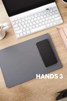 Pout-Hands 3 Dust Gray Wireless Şarjlı Mouse Pad-Mouse Pad-2-Milagron.com