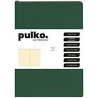 Pulko-Pulko Defter 110gr Ivory Kağıt, A5, Termo Deri, 224 Sayfa, Noktalı, 044, Orman Yeşili-Defter-1-Milagron.com