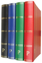 Pulko History 1970 Pul Defteri Klasik, 32 Yaprak, 64 Sayfa, A4+, Siyah Zemin, Kırmızı Ph-273318