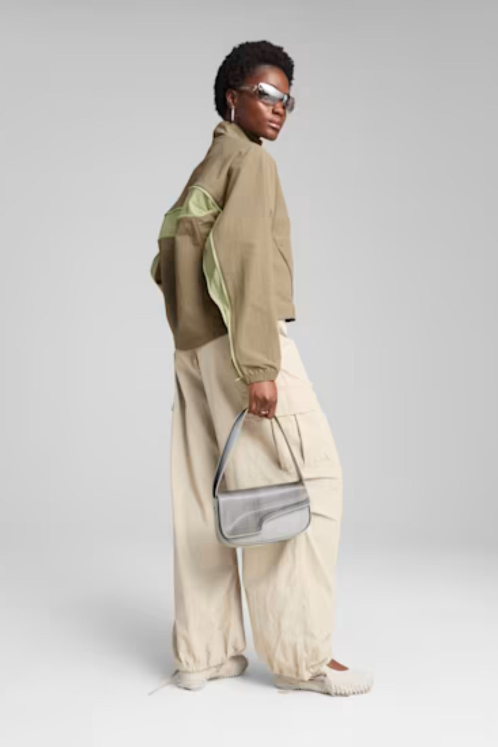 Puma Dare To Oversized Zip-Off Woven Jacket V Sweatshirts