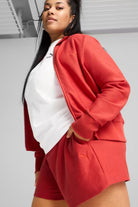 Puma-PREMIUM ESS A-Line Shorts 4 Jacquard Red-Şort-5-Milagron.com