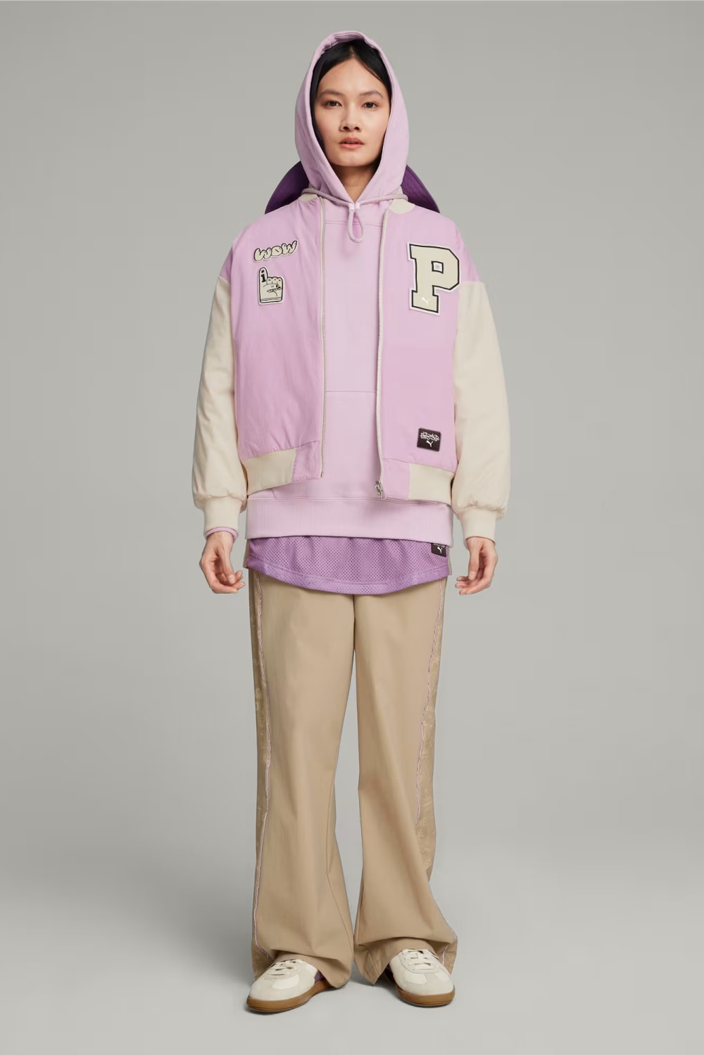 Puma-PUMA x SOPHIA CHANG Bomber Grape Mist-Ceket-1-Milagron.com