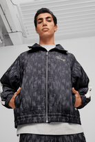 Puma-T7 Track Jacket-Dark Coal-Sweatshirts & Hoodies-1-Milagron.com