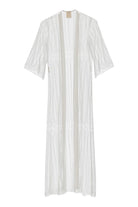 Pure Paris-Aimee Fransız Dantel Sabahlık - Ekru-Sabahlık-1-Milagron.com