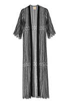 Pure Paris-Aimee Fransız Dantel Sabahlık - Si̇yah-Sabahlık-1-Milagron.com