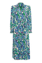 Pure Paris-Aqualis Gömlek Elbise - Turkuaz-Elbise-2-Milagron.com