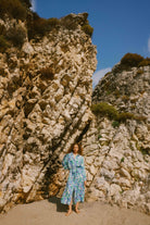 Pure Paris-Aqualis Gömlek Elbise - Turkuaz-Elbise-3-Milagron.com