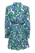 Pure Paris-Aqualis Mini Elbise - Turkuaz-Elbise-2-Milagron.com