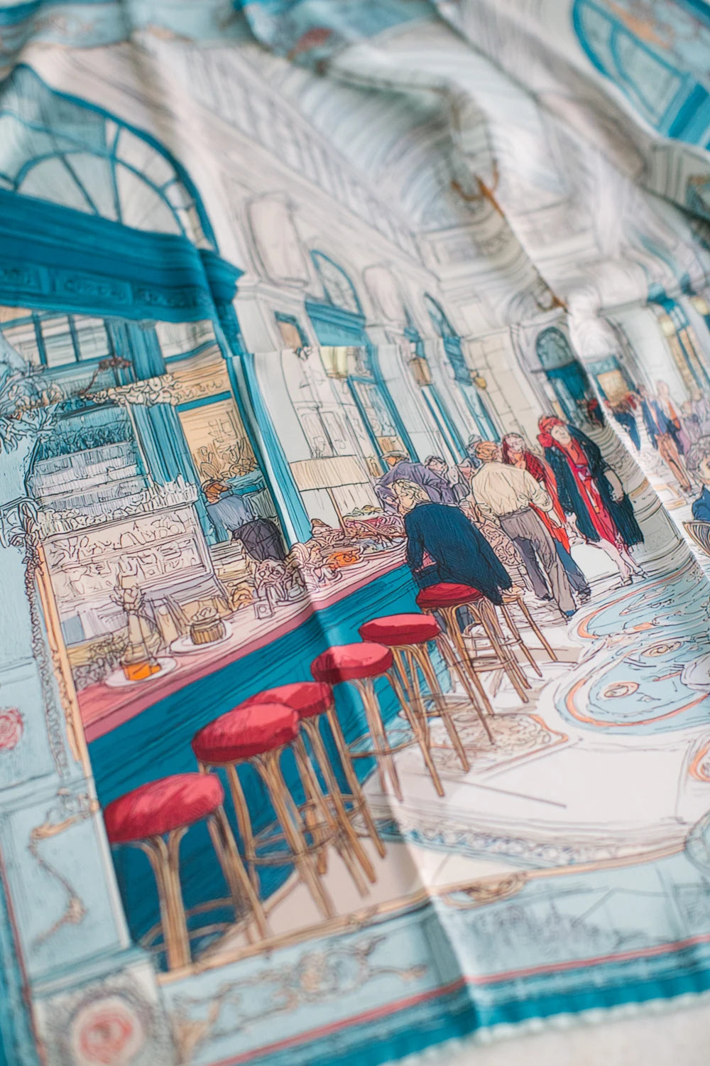 Bistro Vert İpek Fular 