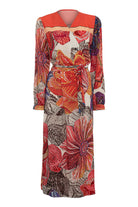 Pure Paris-Blooming Garden Belden Bağlamalı Elbise-Elbise-1-Milagron.com