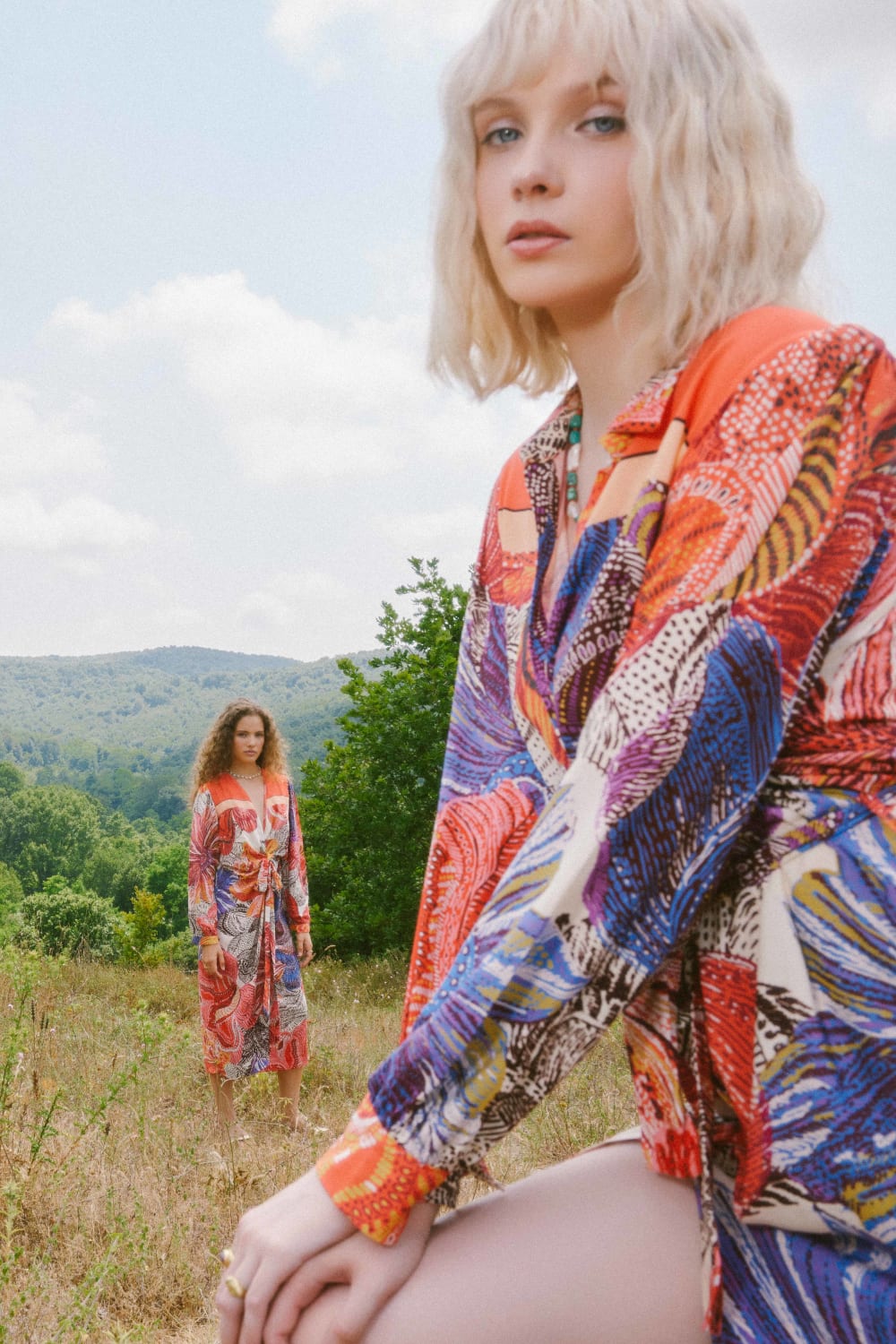 Pure Paris-Blooming Garden Gömlek Elbise-Elbise-6-Milagron.com