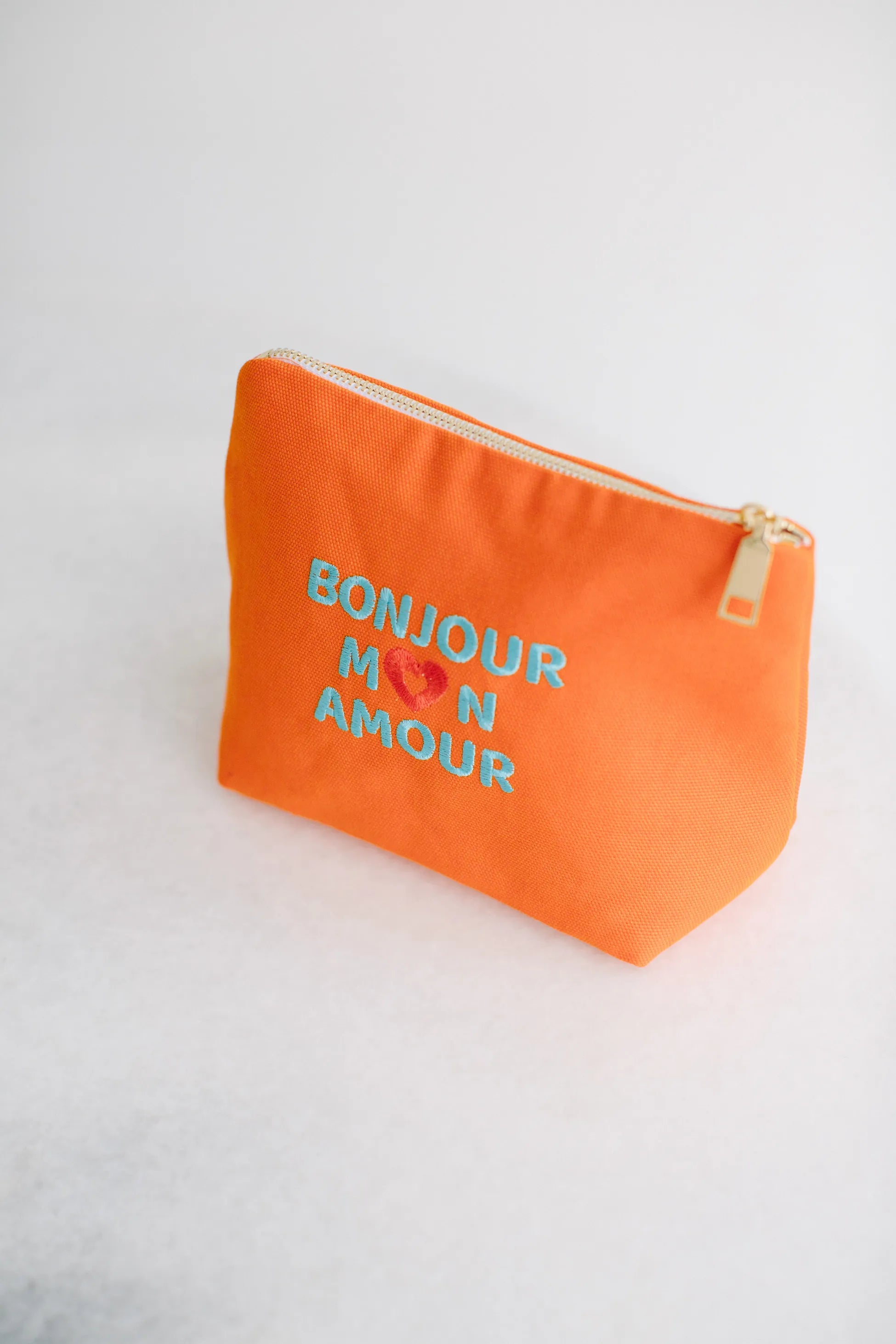 Bonjour Mon Amour Kozmetik & Seyahat Çantası – Turuncu