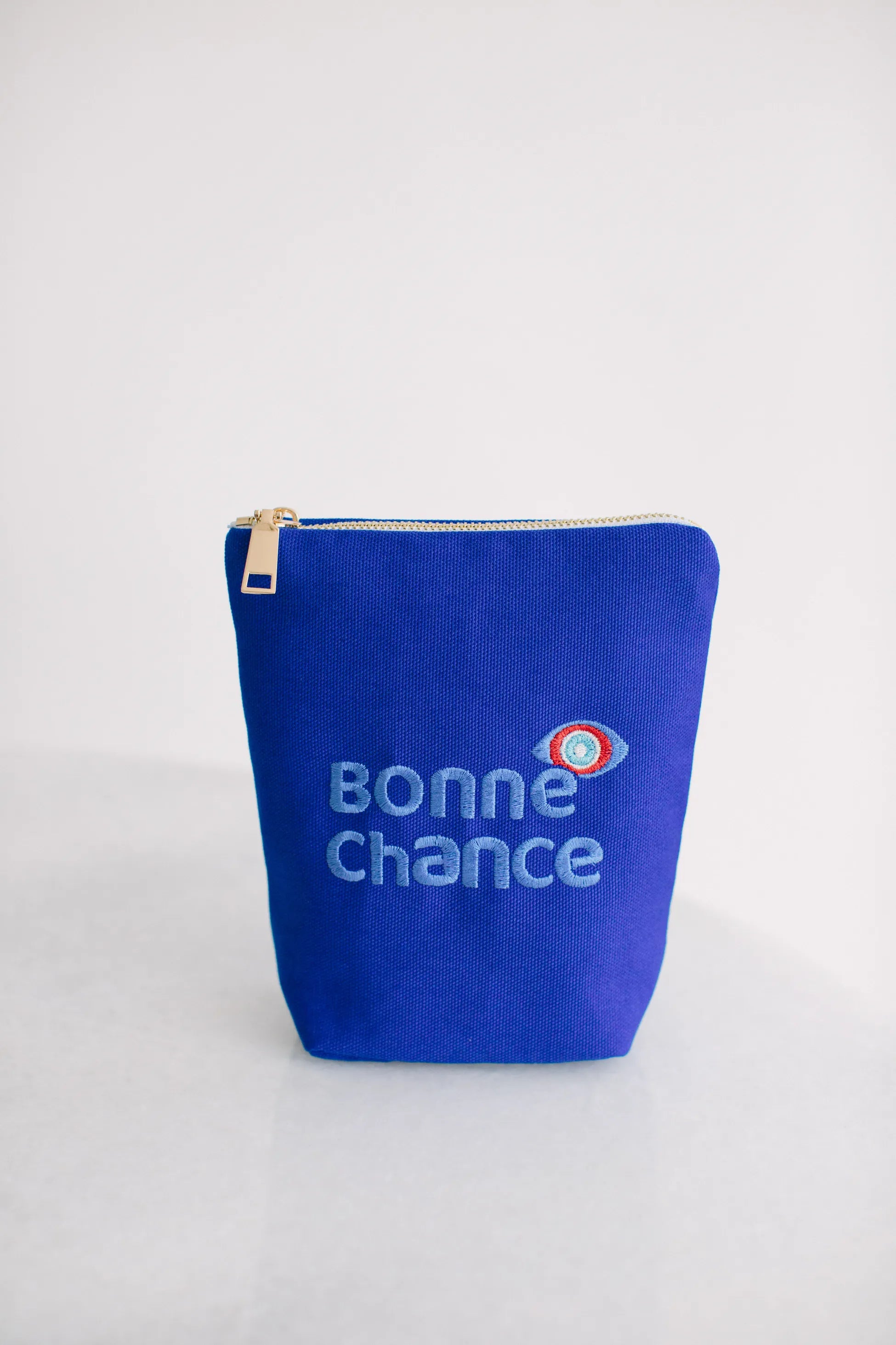Bonne Chance Kozmetik & Seyahat Çantası – Saks Mavisi