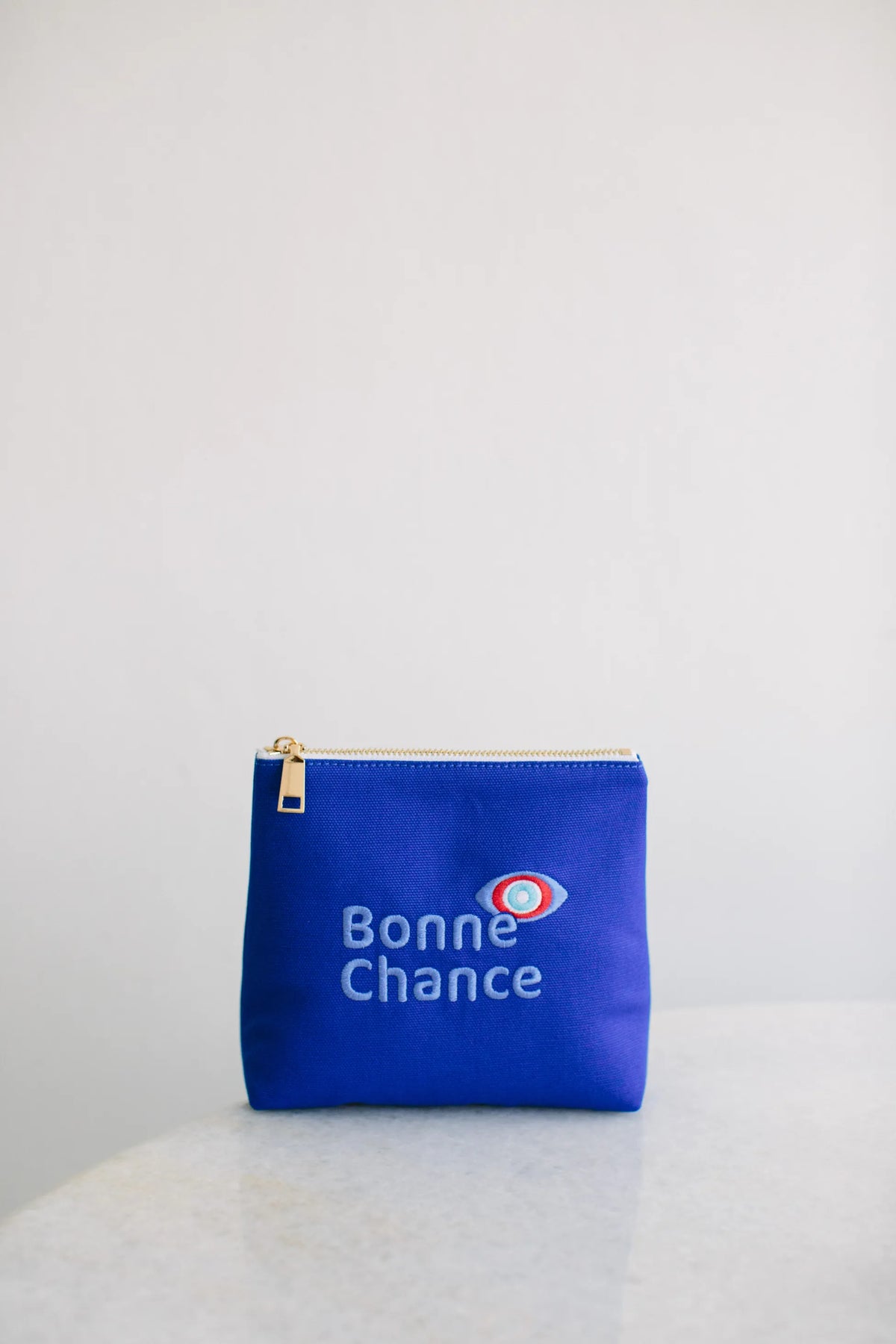 Pure Paris-Bonne Chance Kozmetik & Seyahat Çantası – Saks Mavisi-Makyaj Çantası-1-Milagron.com