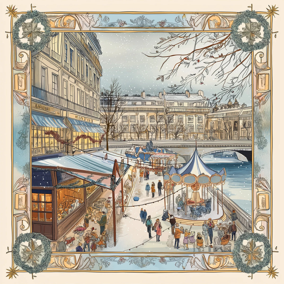 Pure Paris-Carrousel D’Hiver İpek Fular-Şal & Fular-1-Milagron.com