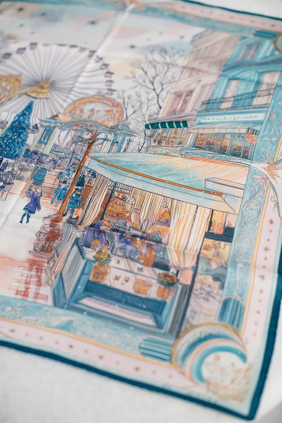 Pure Paris-Carrousel De Noël İpek Fular-Şal & Fular-3-Milagron.com