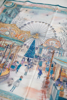 Pure Paris-Carrousel De Noël İpek Fular-Şal & Fular-4-Milagron.com